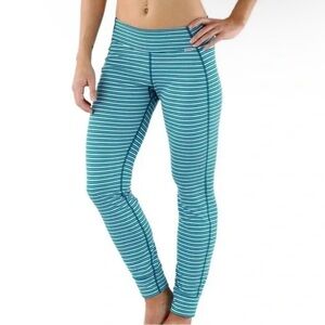 Patagonia NWT Capilene 3 Archive Midweight Baselayer Pants – Teal Stripe – S